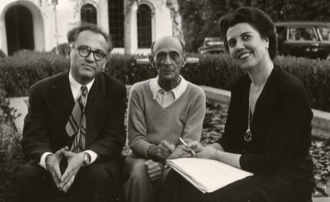 Karl Kritz, Arnold Schönberg & Rose Bampton, Brentwood 1949